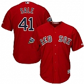 Red Sox 41 Chris Sale Scarlet 2018 World Series Cool Base Player Jersey Dzhi,baseball caps,new era cap wholesale,wholesale hats